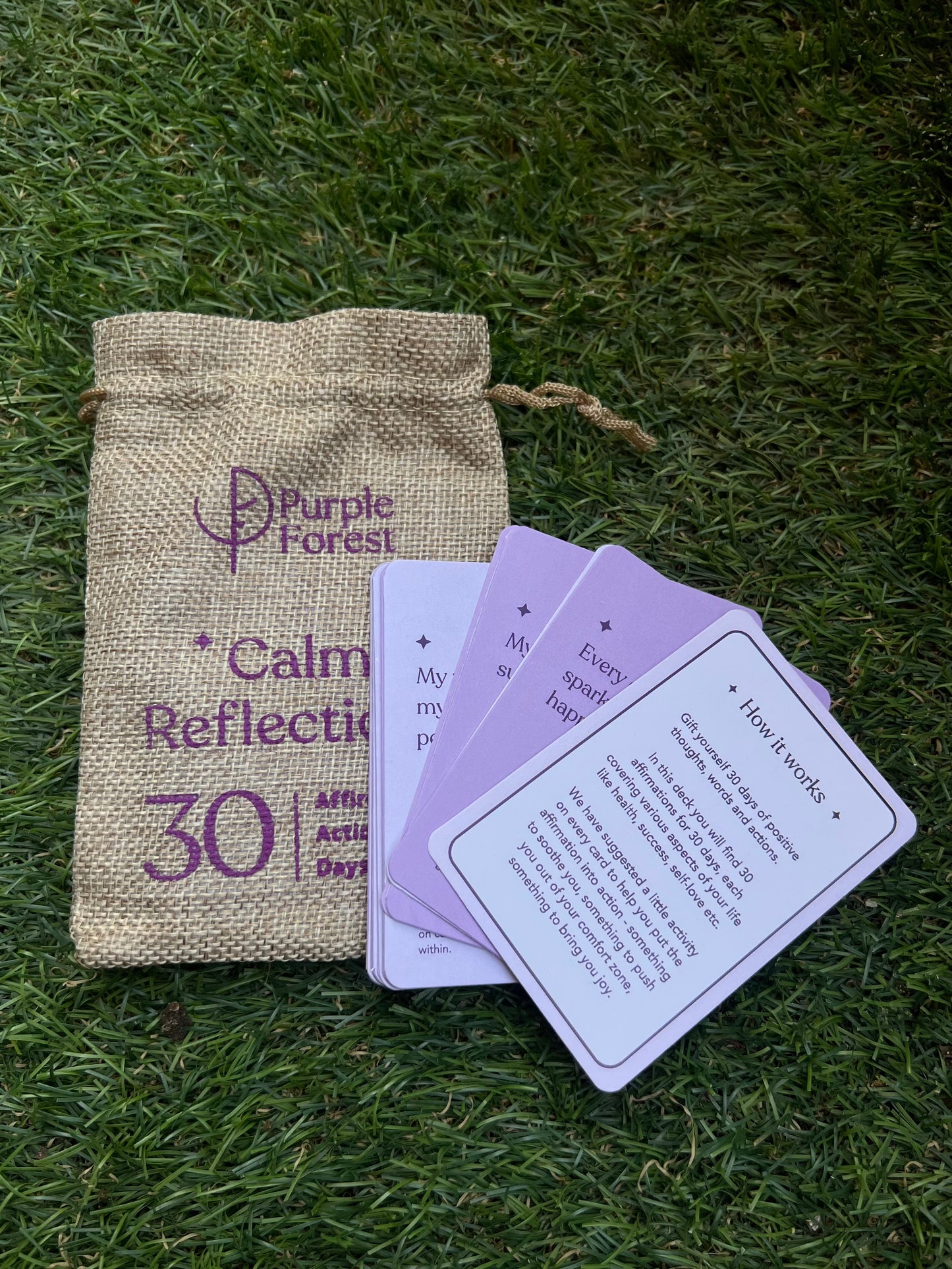 Calm Reflections: 30 Days of Affirmations Card Deck